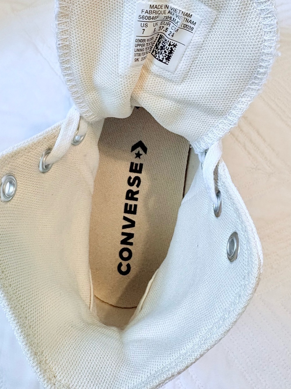 Converse Women's White Chuck Taylor All-Star Platform Lift High Top - Picture 12 of 12